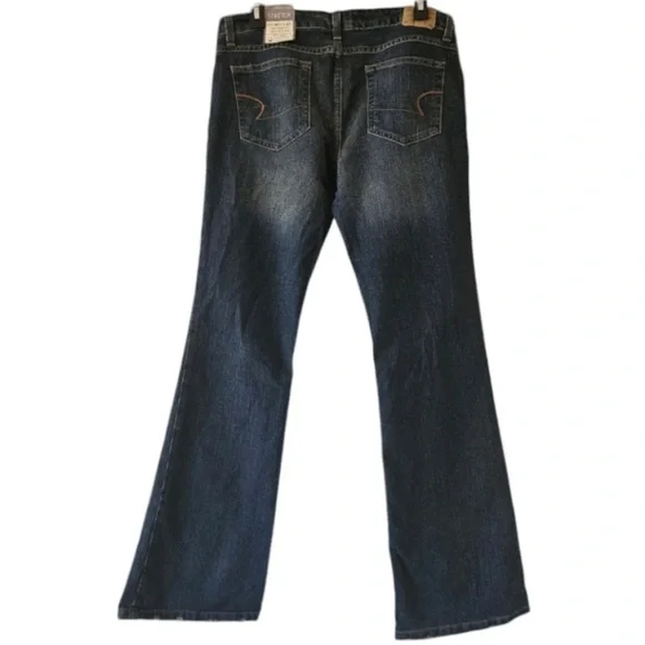 American Eagle Extreme Low Rise Skinny Flare Jeans Women's Size 12R - Picture 3 of 12